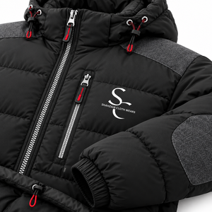 Veste matelassée fine pour homme en gros, logo personnalisé, imperméable, coupe-vent, à capuche, hiver, fabricant OEM - Product Image 4
