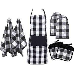 Dyed Sleeveless Leather <b>Apron</b> Gloves Set Durable Luxury High Quality Cooking <b>Aprons</b> <b>Kitchen</b> Bar Restaurant Use - Product Image 1
