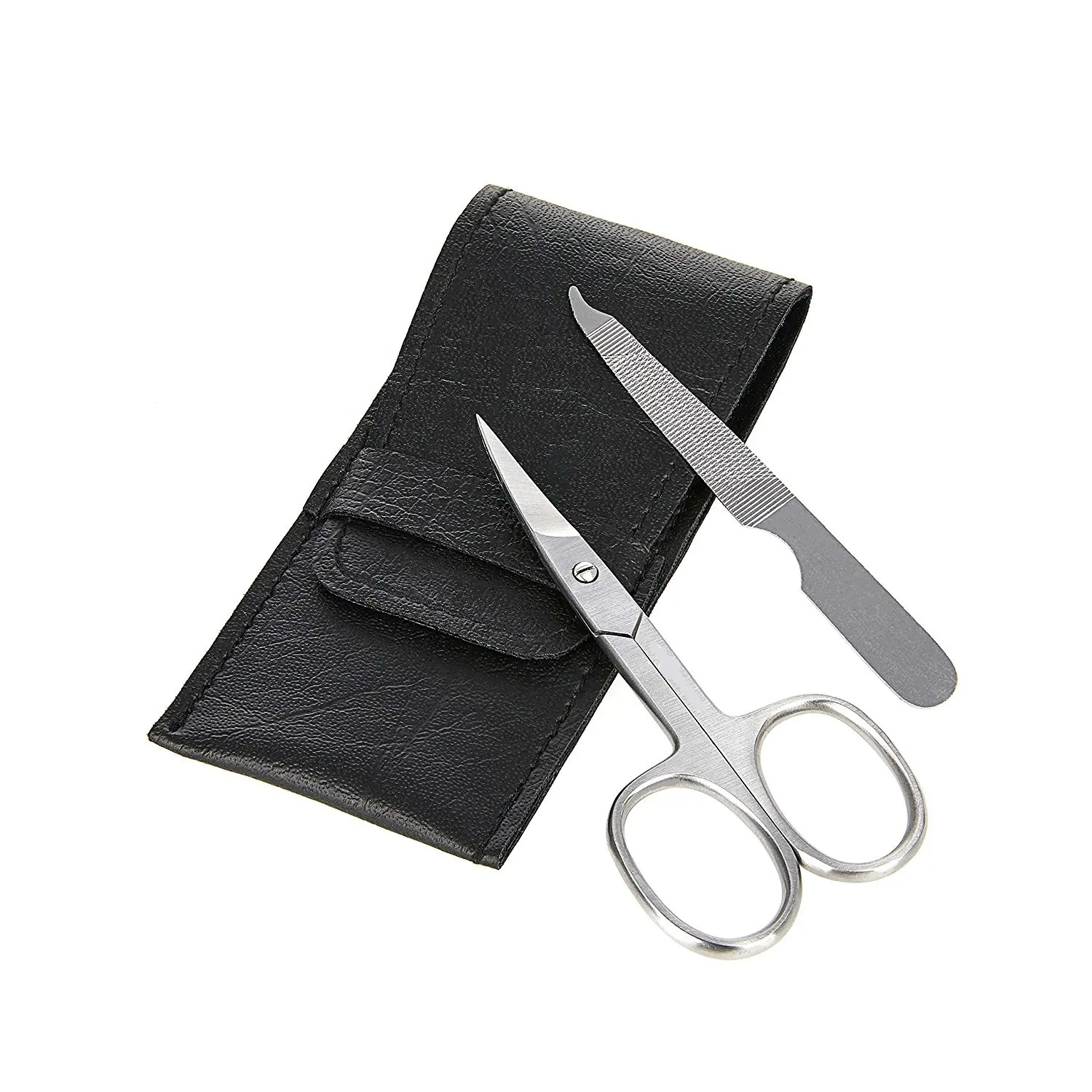 Melhor unha tesoura cortador Clipper profissional pedicure conjunto unha tesoura grooming kit couro viagem caso kit beleza tesouras