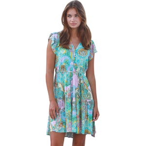 Vestido Mini Casual Estampado para Mujer, Ropa de Playa para Vacaciones - Product Image 5