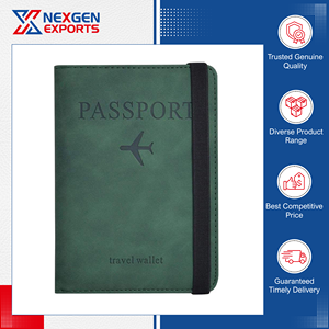 Premium Quality Unique Design Handmade PU Leather <b>Passport</b> & Card Holder with RFID Blocking from India's Leading Supplier - Product Image 3