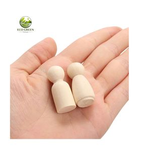 Montessori <b>Wooden</b> <b>Peg</b> People for Kids Craft Painting Educational Toy and Home Decoration - Product Image 4