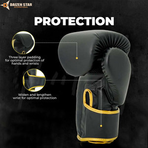 ถุงมือชกมวยหนัง PU คุณภาพสูง สำหรับฝึกซ้อม MMA มวยไทย รับสกรีนโลโก้ ทนทาน - Product Image 3