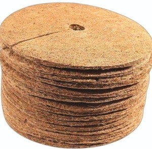 Premium Eco-Friendly <b>Coconut</b> Fiber Mulch Mats Tree Rings Hydroponics Farming Lightweight Organic Ready Use Control Moisture - Product Image 1