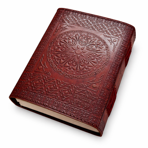 Vintage Handmade dragon journal <b>A5</b> Hardcover leather <b>Diary</b> Gift Sketchbook Witchcraft Supplies Wiccan Notebook with metal lock - Product Image 3