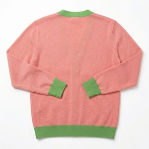 Custom Sorority for V Neck <b>Cardigan</b> Sweater <b>Chenille</b> Logo Greek Lettering Preppy Style Women's Knitted Winter Solid Embroidered - Product Image 2