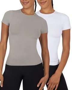 T-shirt pour femme, style tendance, vêtement décontracté, léger, de haute qualité, service OEM personnalisé - Product Image 6