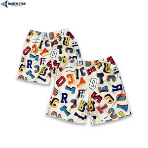 Shorts de bain de qualité supérieure, impression personnalisée, vêtements de plage, 100% polyester, séchage rapide, écologiques - Product Image 2