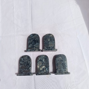 Support en cristal de larvikite naturel poli, pièce de présentation en pierre précieuse sculptée écologique, vente en gros, guérison Reiki, décoration intérieure - Product Image 5