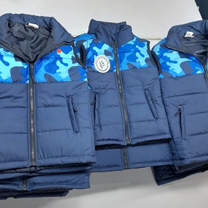 Veste d'hiver décontractée grande taille de haute qualité en gros pour hommes gilet épais sans manches en toile 100% polyester avec logo personnalisé - Product Image 5
