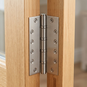 Charnière plate de porte robuste en acier inoxydable poli de qualité supérieure, 8 trous, résistante à la rouille, épaisseur 3 mm, poids 350 g pour portes - Product Image 3