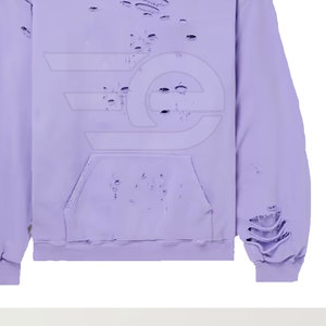 Sweat-shirts déchirés pour hommes, style urbain décontracté, pull doux et tendance, tenue quotidienne stylée - Product Image 6