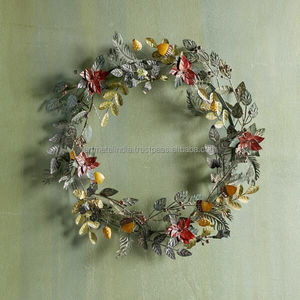 <b>Christmas</b> Wreath New Design Vintage Finished Metal <b>Christmas</b> Wreath for <b>Christmas</b> Decoration New Metal Wreath in Wholesale Price - Product Image 3