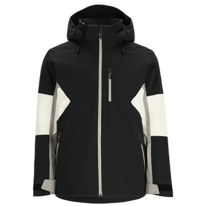 Chaqueta de Esquí y Snowboard para Hombre, Impermeable, Cortavientos, Transpirable, con Estampado, Cierre de Cremallera, con Capucha y Calefacción, Color Negro - Product Image 2