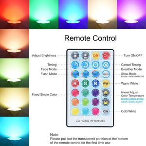 Bombilla LED Par38 Impermeable para Exteriores, 30W=100W, Temporizador, 1800LM, Blanco Cálido+Blanco Frío, RGBW, Foco con Cambio de Color - Product Image 6