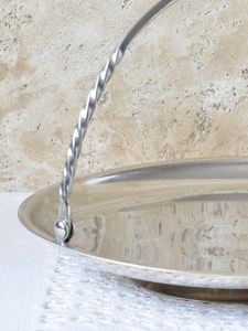 Bol en métal contemporain pour salade de fruits et desserts - Product Image 6