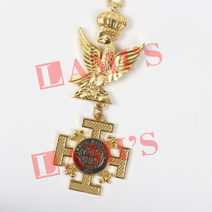 Collarette de haute qualité pour Grands Officiers de la Croix Rouge de Constantine, bijou de régalia maçonnique pour uniforme - Product Image 2