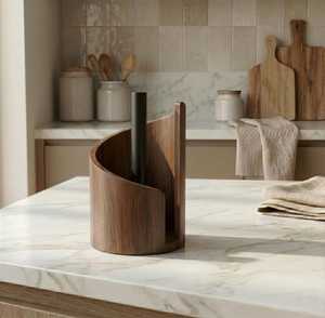 Wooden Three Tier Corner <b>Storage</b> <b>Rack</b> 27.16W x 14.8H Standing Type for <b>Kitchen</b> Countertop Minimalist Style Durable - Product Image 4