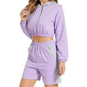 Sudaderas Cortas Personalizadas de Felpa para Mujer, Otoño, Lisas, Teñidas, con Material Personalizado - Product Image 6