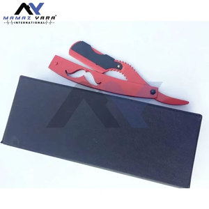 Navaja de Afeitar Profesional Desechable de Acero Inoxidable con Diseño de Bigote en el Mango, Navaja de Barbero para Afeitar - Product Image 5