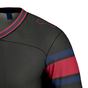 เสื้อเจอร์ซีย์อเมริกันฟุตบอลสีชมพูแบบยูนิเซ็กซ์ คอวี พิมพ์ลายแบบซับลิเมชั่น ระบายอากาศได้ดี ซับเหงื่อ แขนสั้น ทรงปกติ สำหรับผู้ใหญ่ - Product Image 4