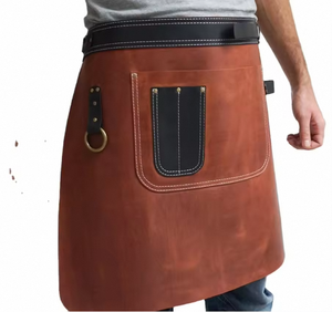 High Quality Custom Logo Printed Genuine <b>Leather</b> Bib Handmade Heat Resistance Kitchen <b>Tool</b> Bottle Waist for Salon Barbeque <b>Work</b> - Product Image 1