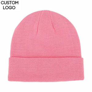 Bonnet tricoté d'hiver personnalisé par le fabricant, bonnets unisexes très demandés, 100 % laine, bonnets en acrylique tendance, vente en gros - Product Image 1