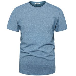 เสื้อยืดผู้ชายแบบเรียบ ผ้าคอตตอนผสม 100% คอกลม ใส่สบายสำหรับฤดูร้อน ทรงแอธเลติก แขนสั้น สีพื้น เหมาะสำหรับใส่ลำลอง ออกกำลังกาย วิ่ง - Product Image 2