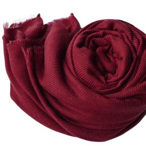 ผ้าคลุมไหลแคชเมียร์คุณภาพสูง ทำมือจากเนปาล ทรงยาว ขนาด 28x80 นิ้ว หลากสี ลายเรียบ - Product Image 1