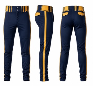 Pantalon de baseball pour homme avec logo personnalisé, respirant, séchage rapide, genouillères rembourrées, taille élastique, vente en gros, fabricant ODM 2026 - Product Image 1