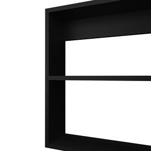 Armadietto per medicinali nero da 20,5 pollici con 2 ripiani, 1 anta e 1 specchio per il bagno - Product Image 3