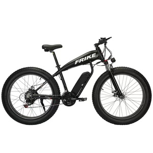 Vélo de montagne électrique sportif à double frein à disque, avec pneus tout-terrain larges de 26 x 4 pouces, corps en alliage d'aluminium, moteur sans balais au lithium 48V - Product Image 3