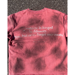 Strass hommes impression numérique lavé à l'acide graphique t-shirts pierres précieuses Double couche T-shirt à manches longues pour unisexe - Product Image 3