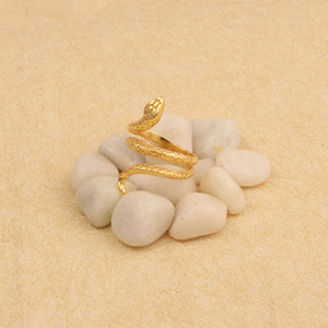 El Joyero Vintage 18K Gold Plated Snake <b>Ring</b> <b>Adjustable</b> Animal Shape Bohemian Jewelry Unisex Fashion GR20 Rajasthan Daily Wear V - Product Image 2