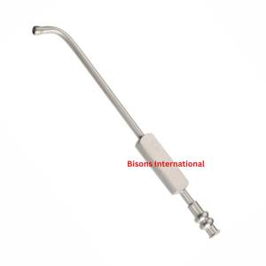 Cánula de Succión Quirúrgica ENT de Acero Inoxidable Curvada, Tubo de Succión Sinusal de Alta Calidad con Certificación CE Clase I, Venta al Por Mayor - Product Image 3