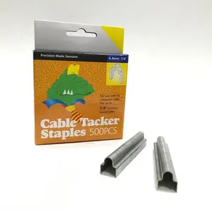 Cable Staple, 1306C, 6.4mm(1/4") Flat and Round Cable/Wire Fastening