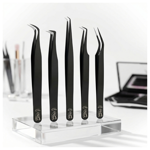 แหนบต่อขนตาปลายแหลม 45 90 องศา ทำจากสแตนเลส สำหรับแยกขนตาและต่อขนตา - Product Image 5