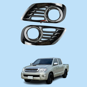 Cubierta de lámpara antiniebla cromada ABS para Hilux <span class=keywords><strong>Vigo</strong></span> 2005-2008, Kit de actualización de protección de lámpara embellecedora <span class=keywords><strong>externa</strong></span>, Kit de carrocería, accesorio Exterior - Product Image 1