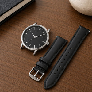 Bracelets de montre en cuir, matériau authentique, design à libération rapide, boucle robuste, construction flexible, confortables pour un usage quotidien - Product Image 1