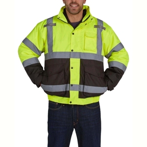Chaqueta de Alta Visibilidad Premium, Ropa de Trabajo de Seguridad Reflectante, Logotipo Personalizado, Proveedor OEM, Chaqueta Impermeable para Construcción Industrial - Product Image 1