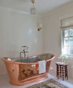 อ่างอาบน้ำทองแดง ขัดเงาด้านในด้วยนิกเกิล อ่างอาบน้ำทองแดงแท้ 100% - Product Image 1