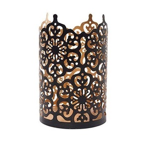 Hammered Votive Shaped Copper <b>Empty</b> Candle Vessel <b>Jar</b> Container - Product Image 1