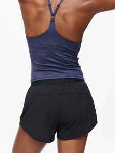 Shorts de yoga respirants sans coutures pour femmes en nylon et polyester, taille mi-haute avec cordon de serrage, personnalisables, pour l'été et le fitness - Product Image 3
