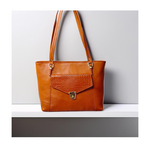 Sacs cabas personnalisés en cuir noir abordables Sacs à provisions en cuir faits à la main de conception de luxe Sac à main pour femmes en cuir véritable - Product Image 6