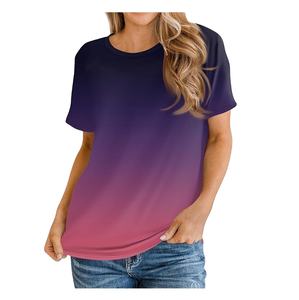 T-shirt à manches courtes en jersey simple 100% coton pour femme Super Premium Meilleure qualité Bangladesh prix d'usine Plus la taille - Product Image 1