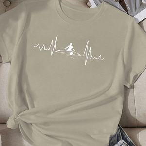 Camiseta cómoda para mujer Rowing Heartbeat line - Product Image 4