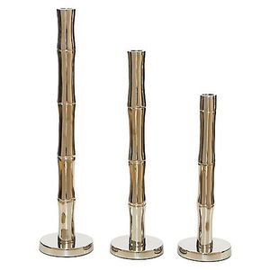 Brushed <b>Brass</b> Hemisphere Base Candle Towers Sculptural Cylinder Cup Taper <b>Candlestick</b> Set for Luxury Tabletop Decor - Product Image 4