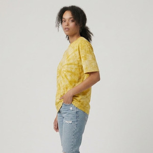 Manufacturer Casual Vintage Women Acid Wash T <b>Shirt</b> Heavyweight High Quality 100% Cotton Crew Neck Half Sleeve Acid Wash T <b>Shirt</b> - Product Image 4