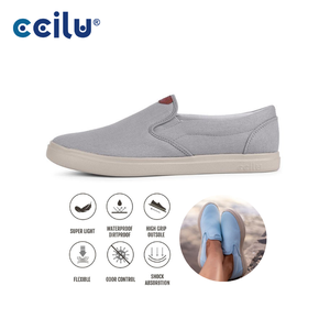 รองเท้าแบนทันสมัยทำจากผ้าใบกันกลิ่นสำหรับใส่สบายทุกฤดู - Product Image 1