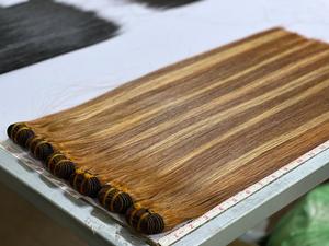 Extensiones de cabello Remy de Vietnam de doble dibujado, mechones de tonos de Piano mezclados de colores destacados, cabello humano liso de hueso, excelente calidad - Product Image 5